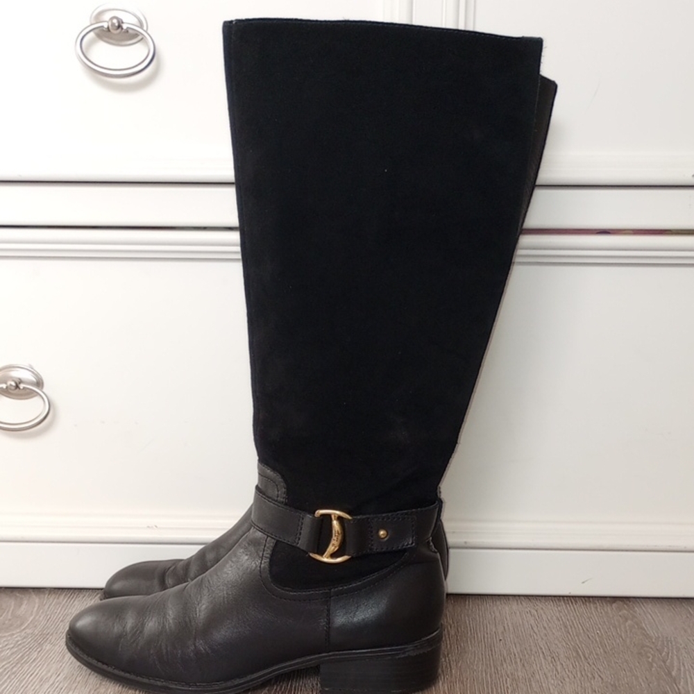 Lauren Ralph Lauren Black Lace Up Boots